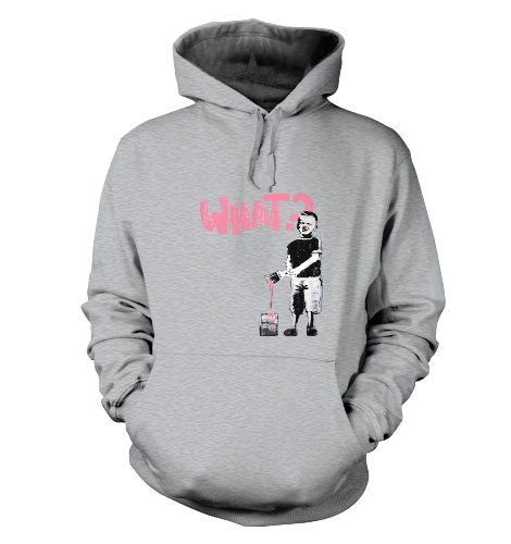 Banksy By Big Mouth - Hoodie - Sweatshirt - Herren, Sweat-shirts, Grau Small von Banksy By Big Mouth
