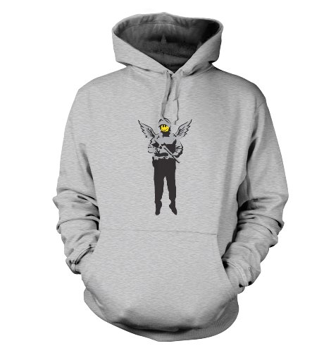 Banksy Charlie Brown Firestarter Hoodie Gr. X-Large, grau meliert von Banksy By Big Mouth