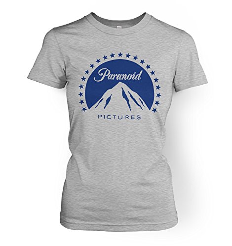 Banksy Damen T-Shirt Paranoid Pictures Gr. Large, Grau - Sport Grey von Banksy By Big Mouth