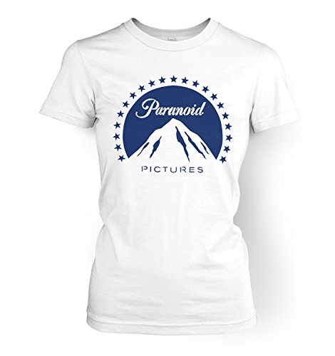 Banksy Damen T-Shirt Paranoid Pictures Gr. X-Large, weiß von Banksy By Big Mouth