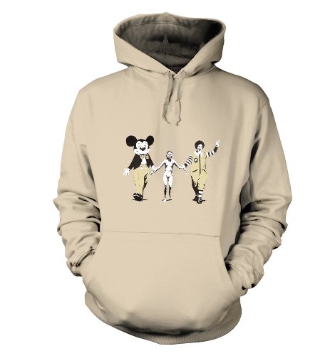 Banksy Napalm Kapuzenpullover für Erwachsene, Karamell, Größe XXL (132 cm Brustumfang), caramel von Banksy By Big Mouth