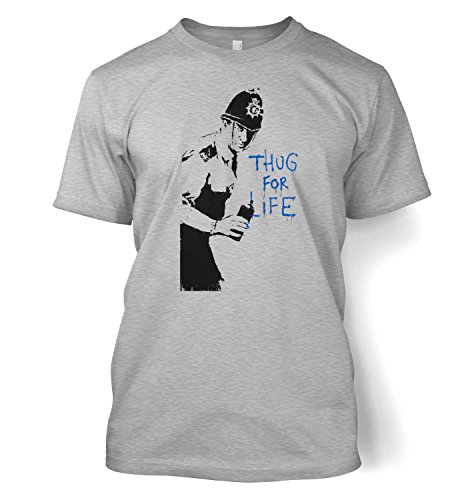 Banksy Thug For Life Cop T-Shirt Gr. Large, Grau - Sport Grey Banksy Thug For Life Cop T-Shirt Gr. Large, Grau - Sport Grey von Banksy By Big Mouth