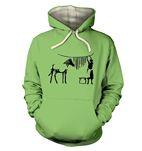 Zebra Washing Line – Banksy Premium Hoodie Gr. Medium, Peapod Zebra Washing Line – Banksy Premium Hoodie Gr. Medium, Peapod von Banksy By Big Mouth