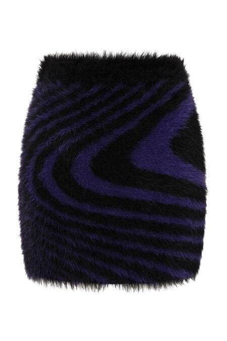 Banned Alternative Daphne Skirt Kurzer Rock schwarz lila in L von Banned Alternative