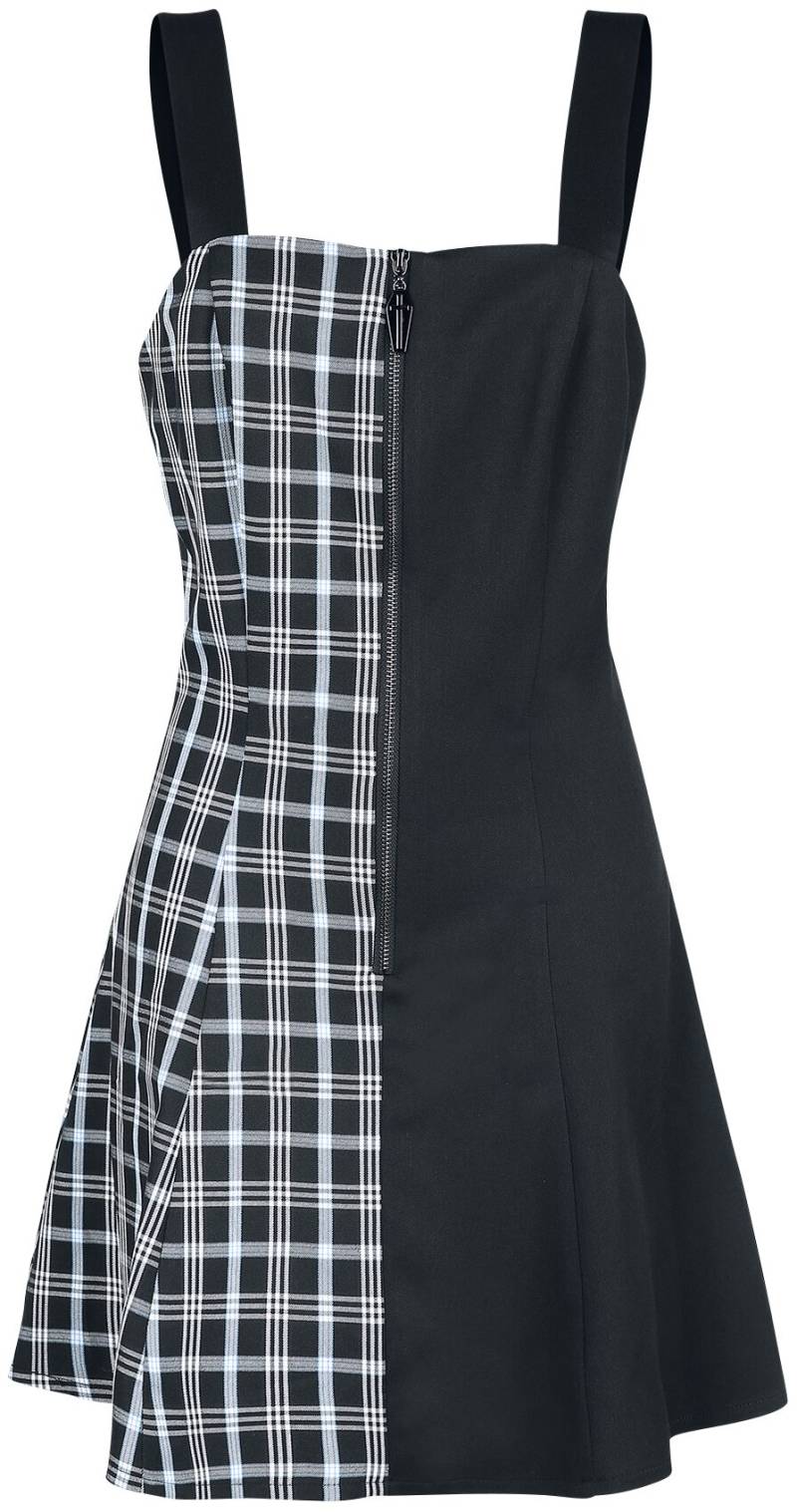 Banned Alternative Death Check Dress Kurzes Kleid schwarz blau in M von Banned Alternative