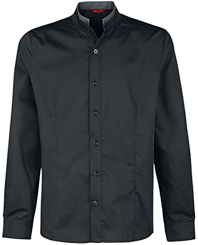Banned Alternative Double Collar Shirt Männer Langarmhemd schwarz XXL Banned Alternative Double Collar Shirt Männer Langarmhemd schwarz XXL von Banned Alternative