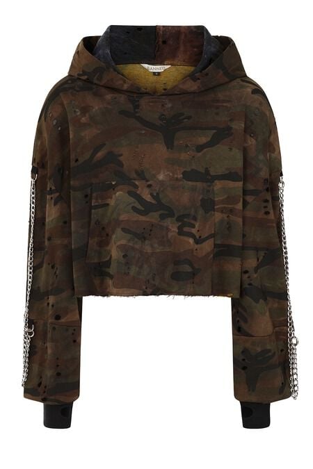Banned Alternative Fable Hoodie Kapuzenpullover braun in L von Banned Alternative