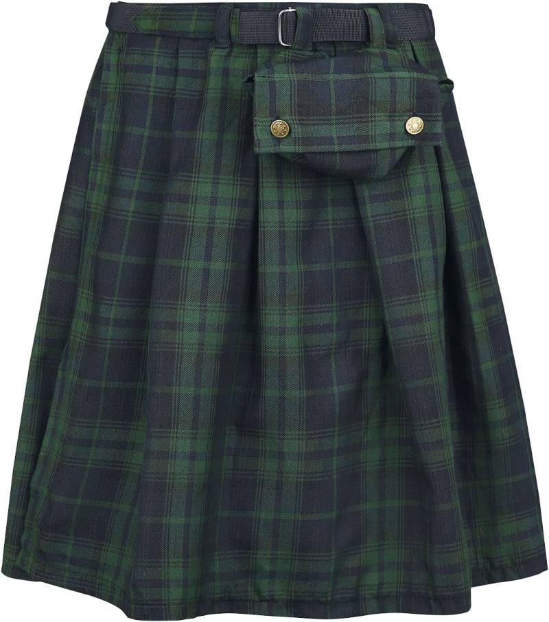 Banned Alternative Fear is Over Kilt Mittellanger Rock grün in XL-XXL von Banned Alternative