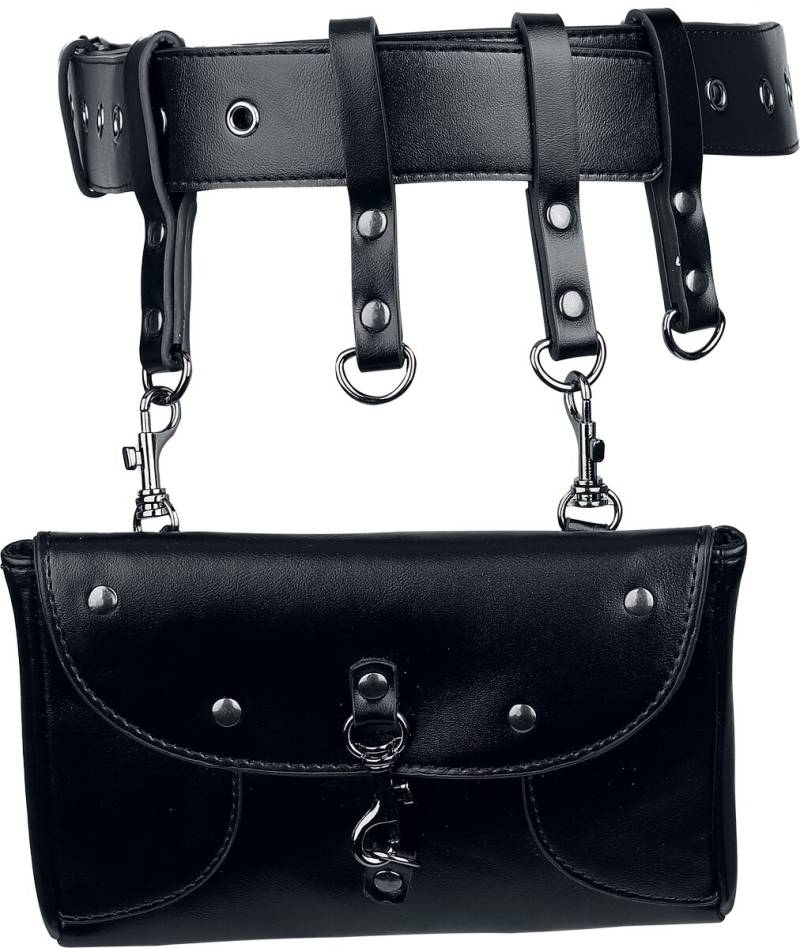 Banned Alternative - Gothic Gürtel - Shadow Pouch Belt - für Damen - schwarz von Banned Alternative