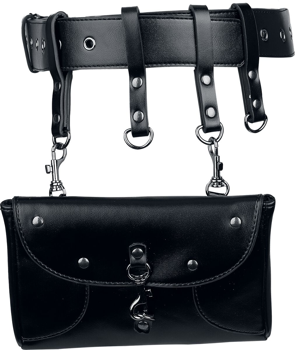 Banned Alternative - Gothic Gürtel - Shadow Pouch Belt - für Damen - schwarz von Banned Alternative