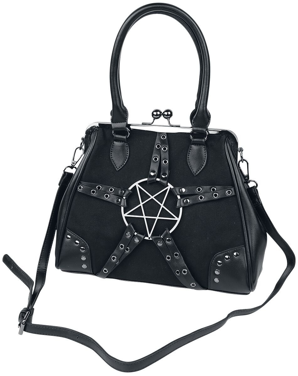 Banned Alternative - Gothic Handtasche - Pentagram - für Damen - schwarz von Banned Alternative