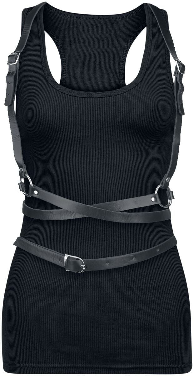 Banned Alternative - Gothic Harness - Rhune Harness - für Damen - schwarz Banned Alternative - Gothic Harness - Rhune Harness - für Damen - schwarz von Banned Alternative