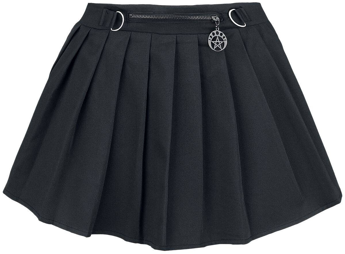 Banned Alternative - Gothic Kurzer Rock - Lethia Mini Skirt - XS bis XXL - für Damen - Größe S - schwarz von Banned Alternative