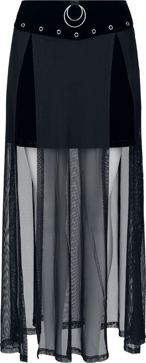 Banned Alternative - Gothic Kurzer Rock - Obsidian Skirt - XS bis L - für Damen - Größe S - schwarz von Banned Alternative