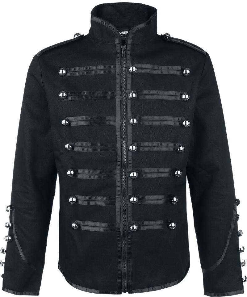 Banned Alternative - Gothic Uniformjacke - Military Drummer - S bis 4XL - für Männer - Größe XL - schwarz von Banned Alternative