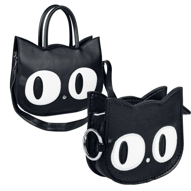 Banned Alternative Kitty Bundle Handtasche schwarz von Banned Alternative