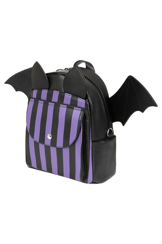 Banned Alternative Nightfall Bat Rucksack lila schwarz von Banned Alternative