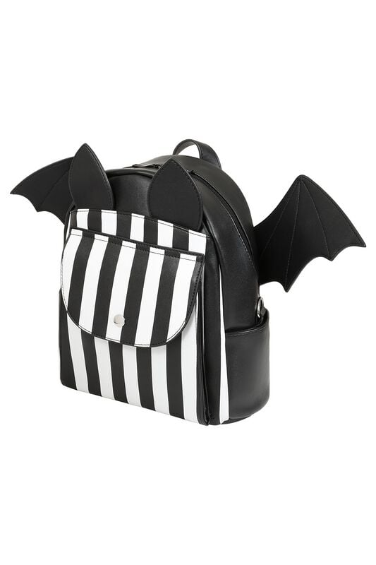 Banned Alternative Nightfall Bat Rucksack schwarz weiß von Banned Alternative