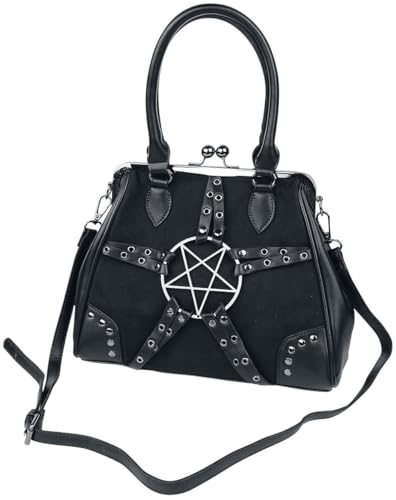 Banned Alternative Pentagram Frauen Handtasche schwarz Polyurethan, Polyester Gothic, Rockwear von Banned
