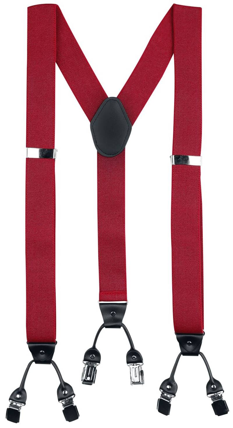 Banned Alternative Rockabilly Braces Hosenträger rot von Banned Alternative