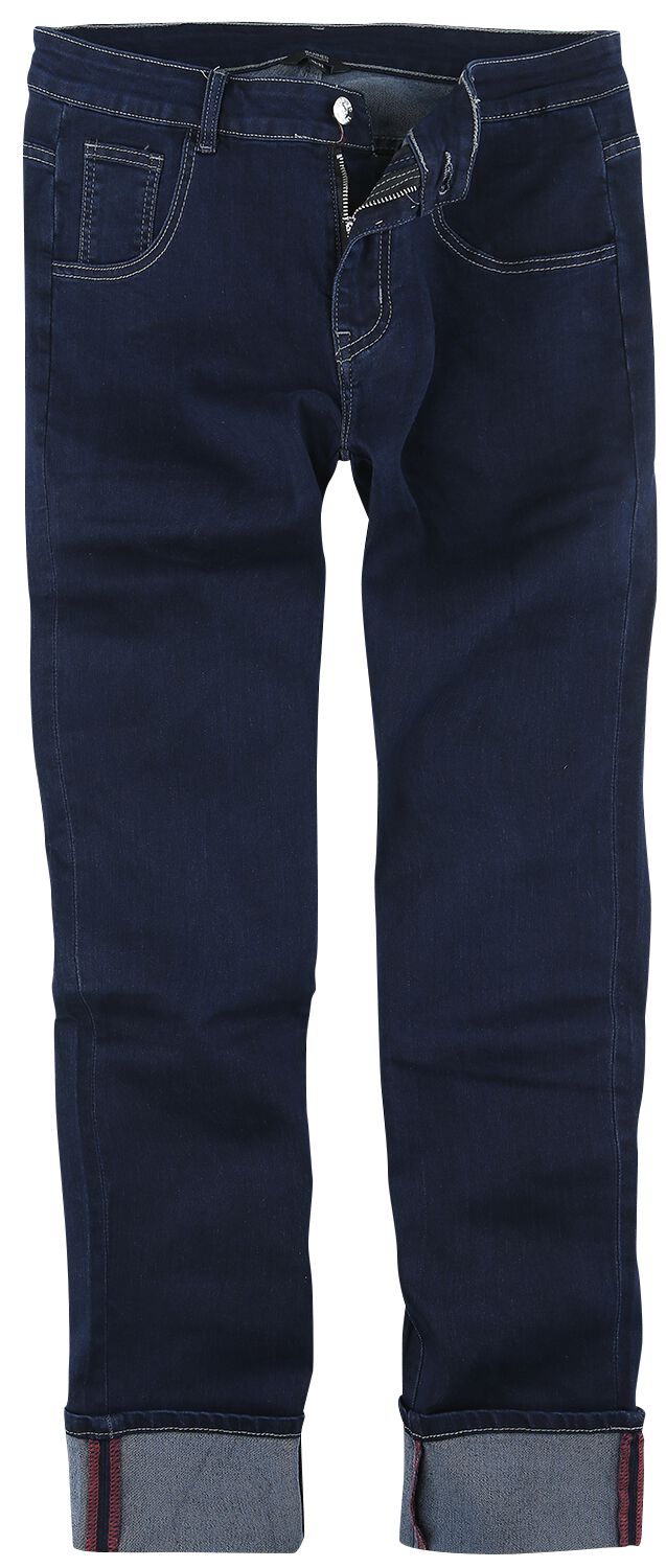 Banned Alternative - Rockabilly Jeans - Rockabilly Slim - W30L32 bis W38L34 - für Männer - Größe W38L34 - blau von Banned Alternative