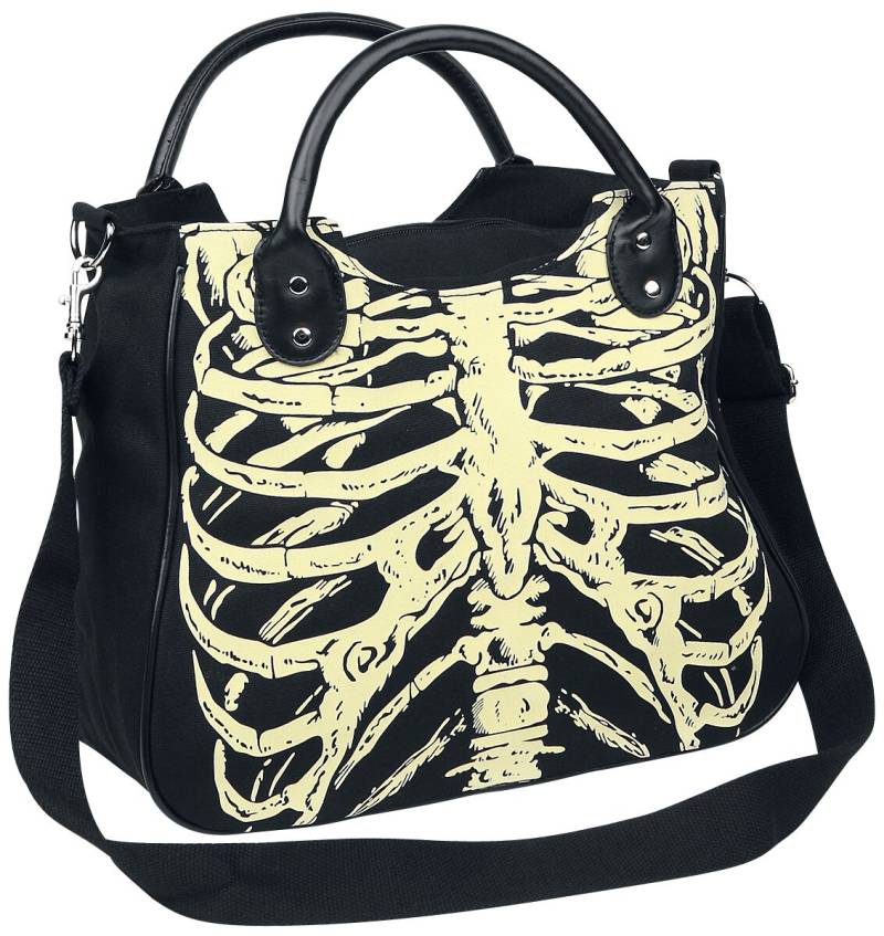 Banned Alternative Skeleton Handtasche schwarz von Banned Alternative