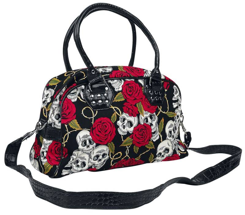 Banned Alternative Skulls And Roses Handtasche schwarz von Banned Alternative
