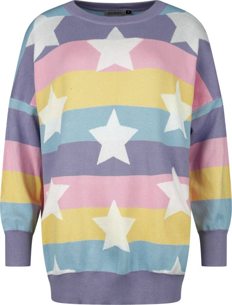 Banned Alternative Strickpullover - Momo Jumper - S bis XL - für Damen - Größe L - multicolor von Banned Alternative