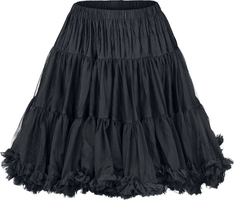 Banned Alternative Walkabout Petticoat Mittellanger Rock schwarz in XL-XXL von Banned Alternative