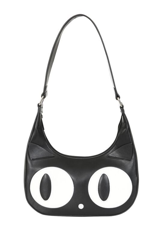 Banned Alternative Witching Cat Handtasche schwarz weiß von Banned Alternative