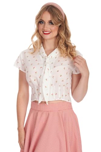 Banned Retro Bluse Cherry Amour Vintage Kirsche Print, Größe:XL von Banned Retro