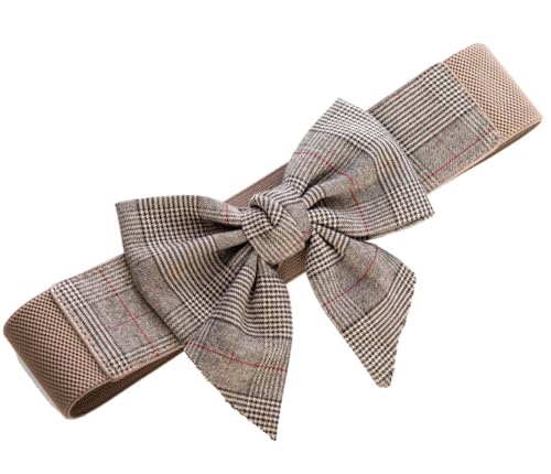 Banned Retro Gürtel mit Schleife Emma Braun Vintage Stretch Belt Taillengürtel, Größe:Einheitsgröße von Banned Retro