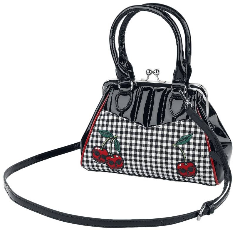 Banned Retro Rockabilly Cherry Handtasche schwarz rot weiß von Banned Retro
