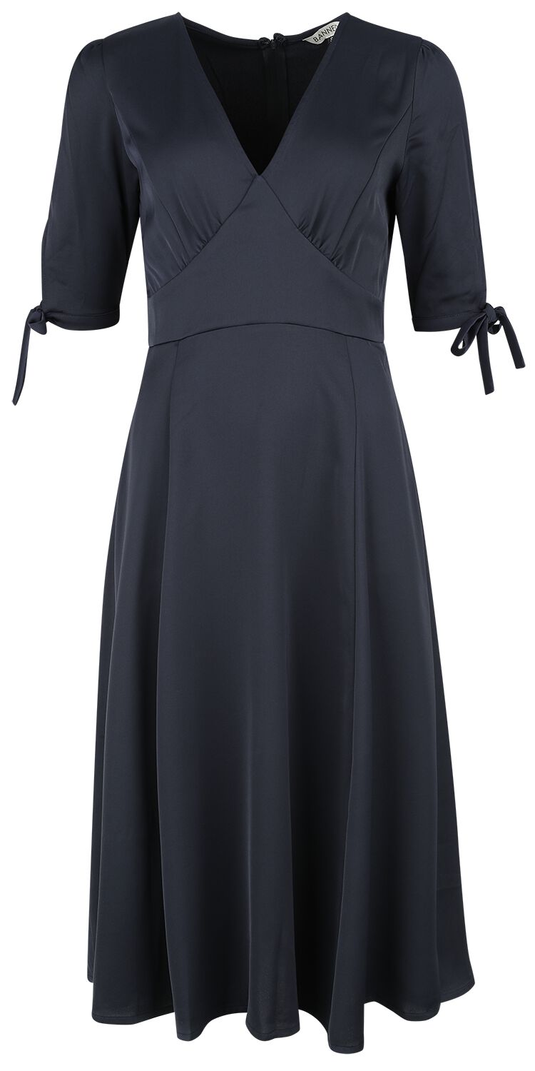 Banned Retro - Rockabilly Kleid knielang - Bella Swing Dress - XS bis 3XL - für Damen - Größe S - blau Banned Retro - Rockabilly Kleid knielang - Bella Swing Dress - XS bis 3XL - für Damen - Größe S - blau von Banned Retro