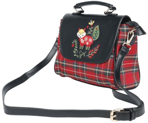Banned Retro Scandi Fox Frauen Handtasche schwarz/Multicolor von Banned Retro