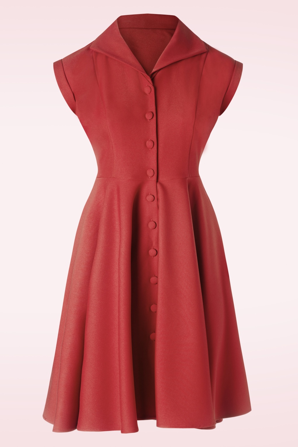 Doll Swing Kleid in Rot von Banned Retro
