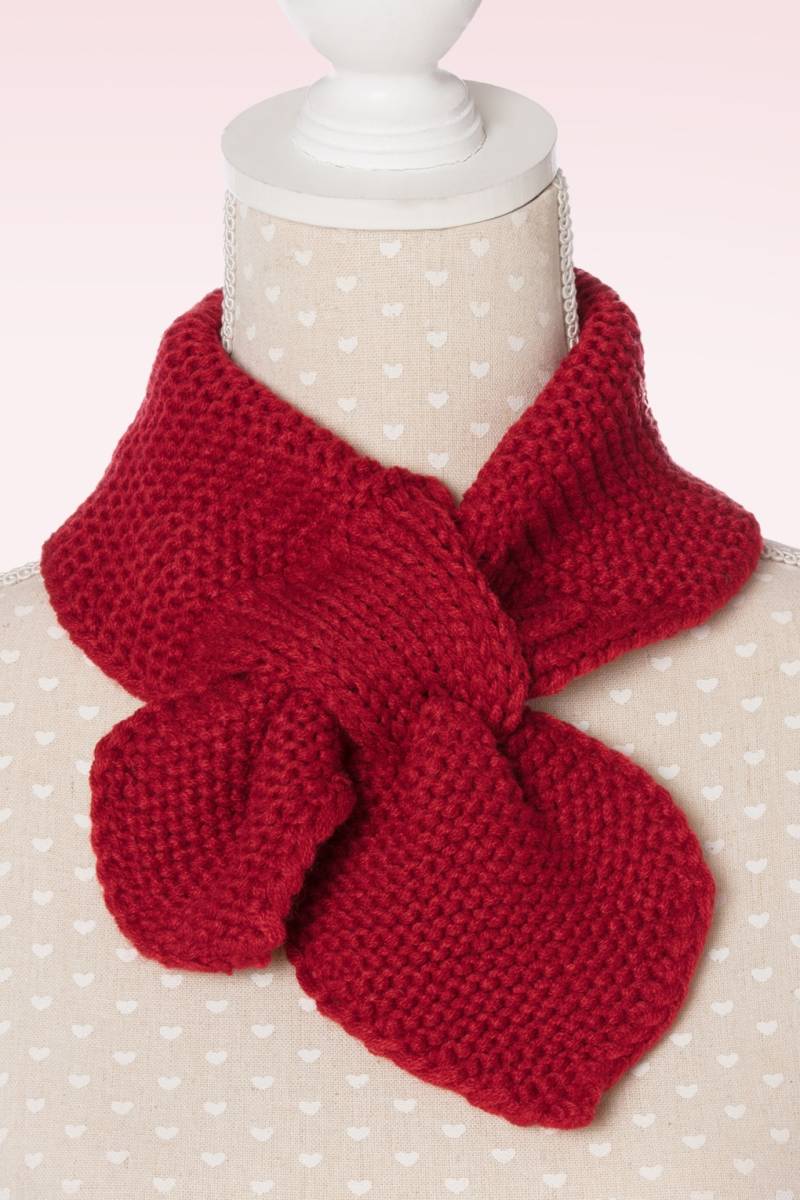 Fru Fru Strickschal in Rot von Banned Retro