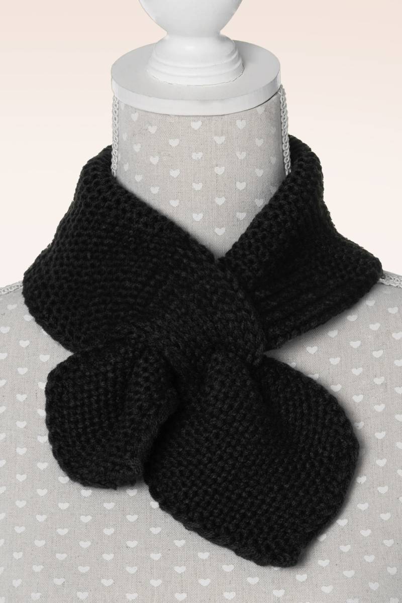 Fru Fru Strickschal in Schwarz von Banned Retro