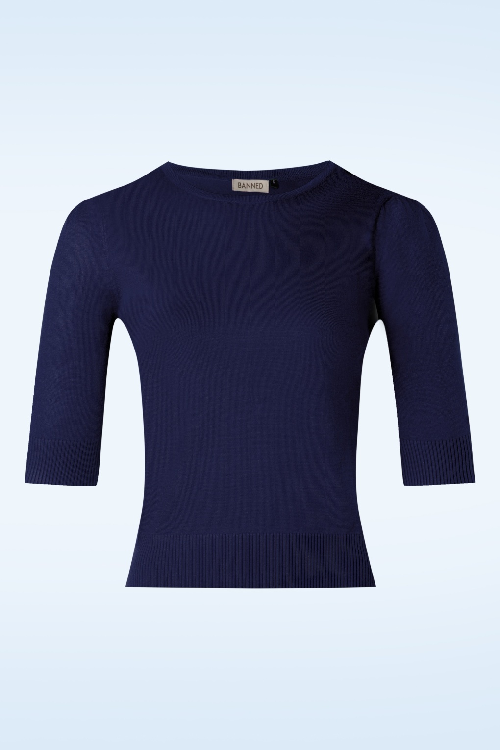 Grace Pullover in Marineblau von Banned Retro