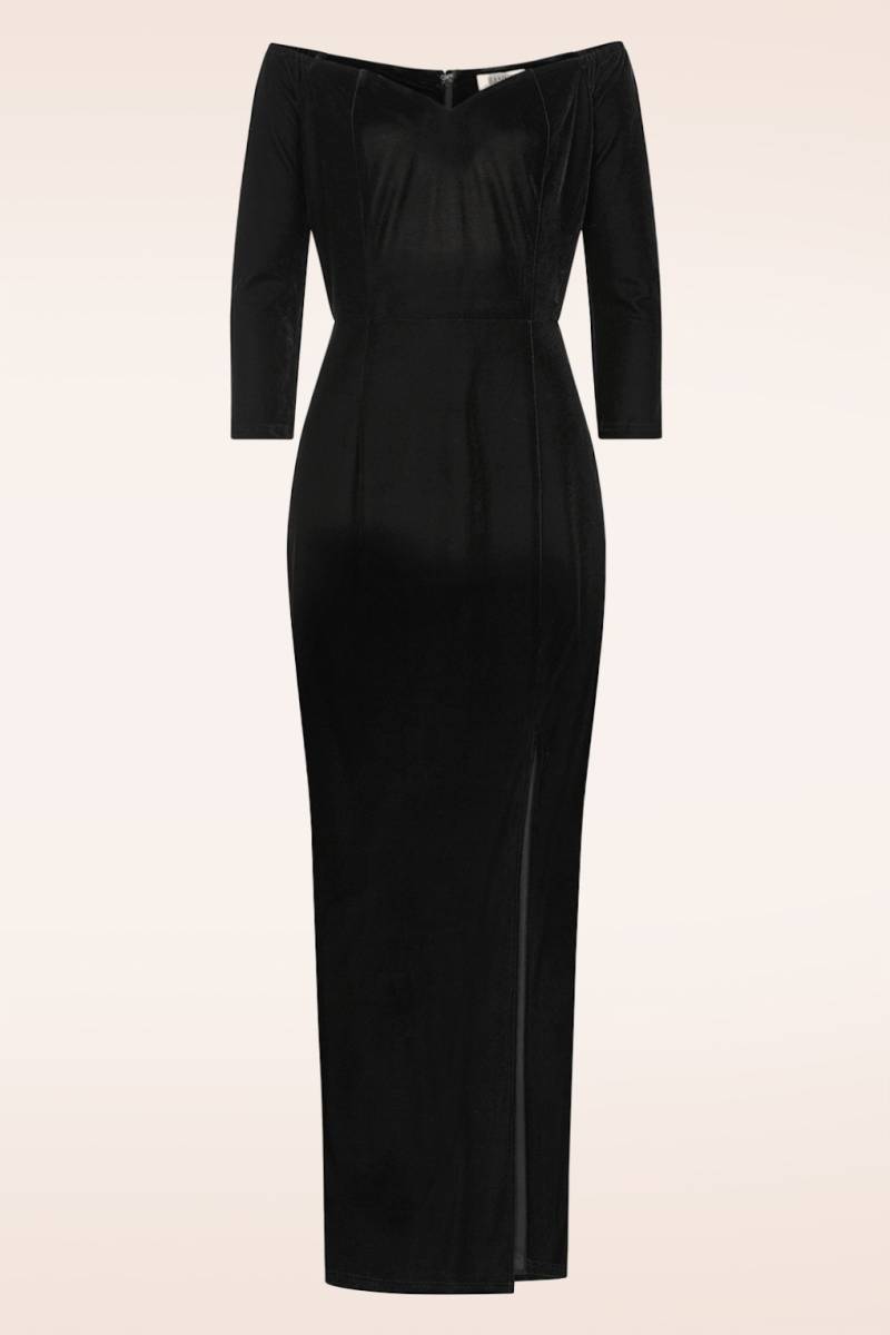 Velvet Desire Maxikleid in Schwarz Velvet Desire Maxikleid in Schwarz von Banned Retro