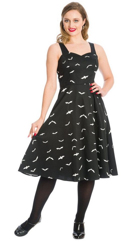 Banned A-Linien-Kleid Batty For You Retro Swingkleid Vintage Goth Fledermaus von Banned