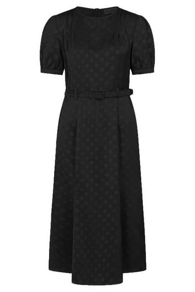 Banned A-Linien-Kleid Iris Polka Dot Schwarz Swing Vintage Rockabilly Gepunktet von Banned