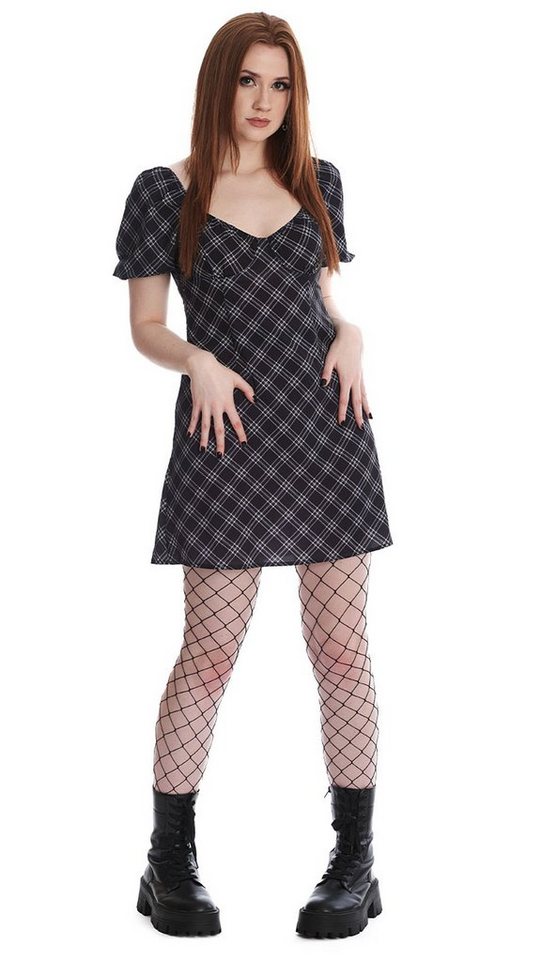 Banned A-Linien-Kleid Juliet Plaid Kariert Tartan Punk Rock Dress von Banned