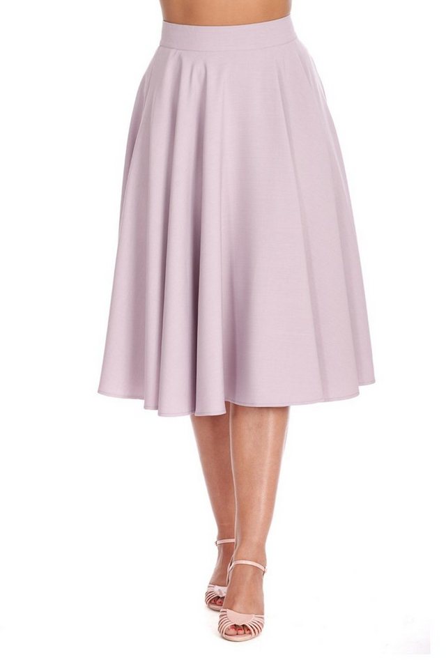 Banned A-Linien-Rock Sway Swing Lila Retro Vintage Skirt von Banned