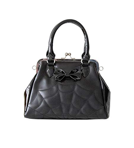 Banned Alternative Damen Femme Fatale Spinnennetz Handtasche - Schwarz, One Size von Banned