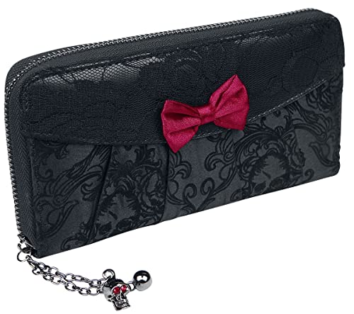 Banned Alternative Goth Frauen Geldbörse schwarz von Lost Queen