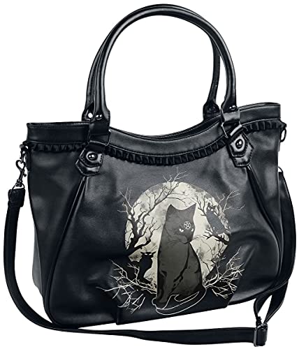 Banned Alternative Hecate In Full Moon Frauen Handtasche schwarz/weiß von Banned Alternative