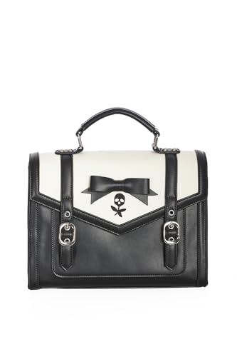 Banned Alternative Nevermore Satchel Frauen Handtasche schwarz Polyurethan Basics, Gothic, Rockabilly von Banned