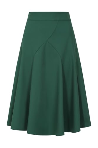 Banned Retro Bahnenrock Carol Classic Grün Vintage 50er 60er A-Linie, Größe:XXL von Banned