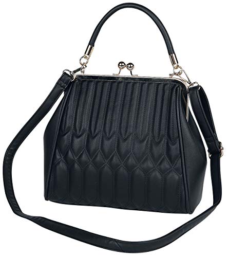 Banned Retro Natures Fibres Frauen Handtasche schwarz 100% Polyurethan Basics, Rockwear von Banned